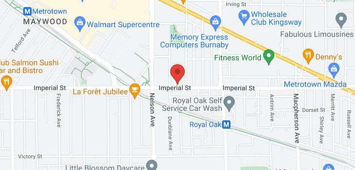 map of 1202 5051 IMPERIAL STREET